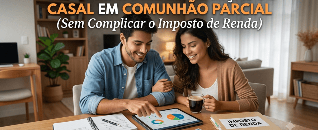 Como Organizar Finanças de Casal em Comunhão Parcial (Sem Complicar o Imposto de Renda)