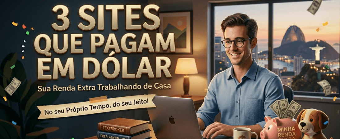 3 Sites que Pagam em Dólar de Forma Consistente (e Como Receber no Brasil)
