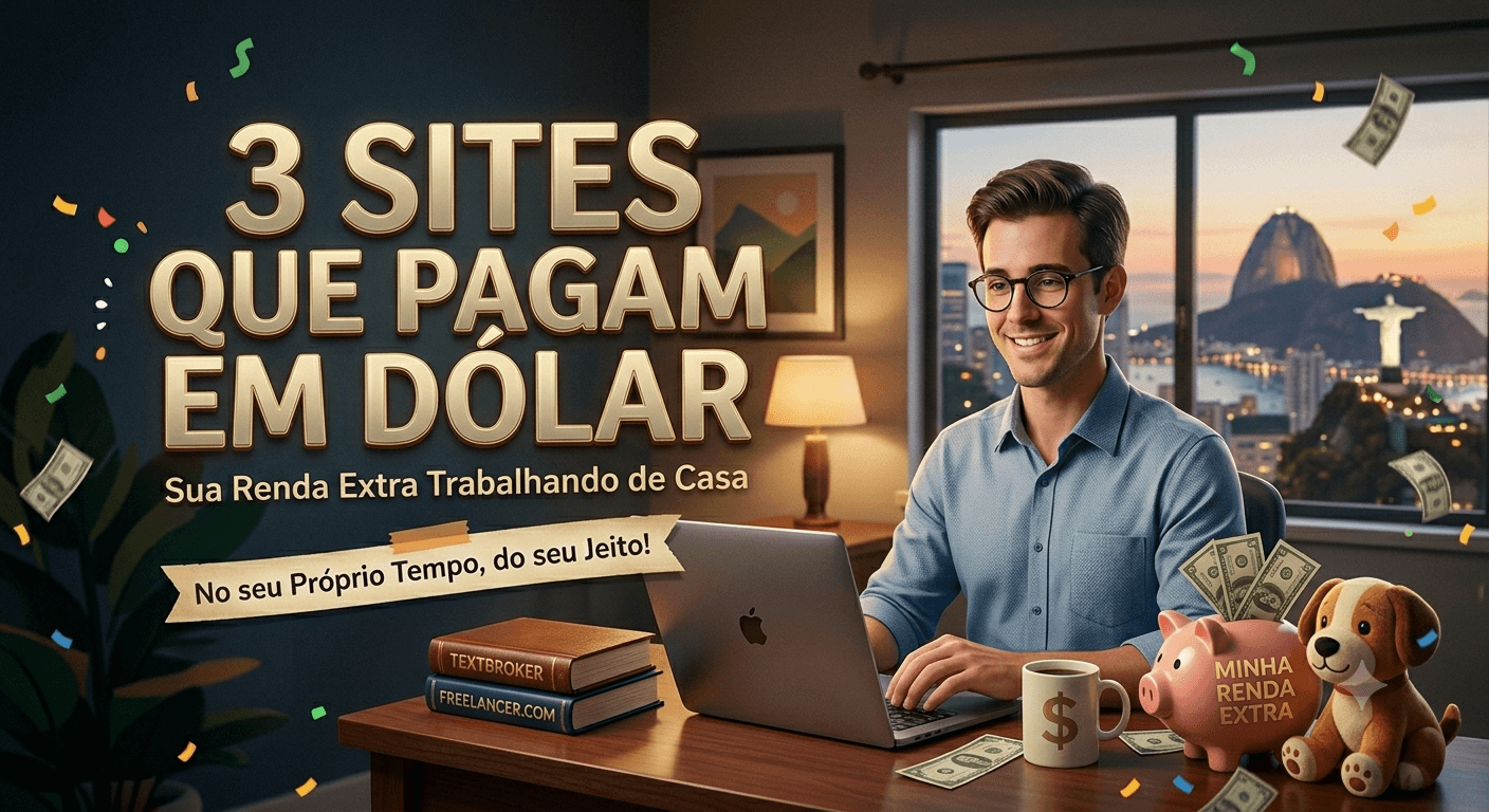 3 Sites que Pagam em Dólar de Forma Consistente (e Como Receber no Brasil)