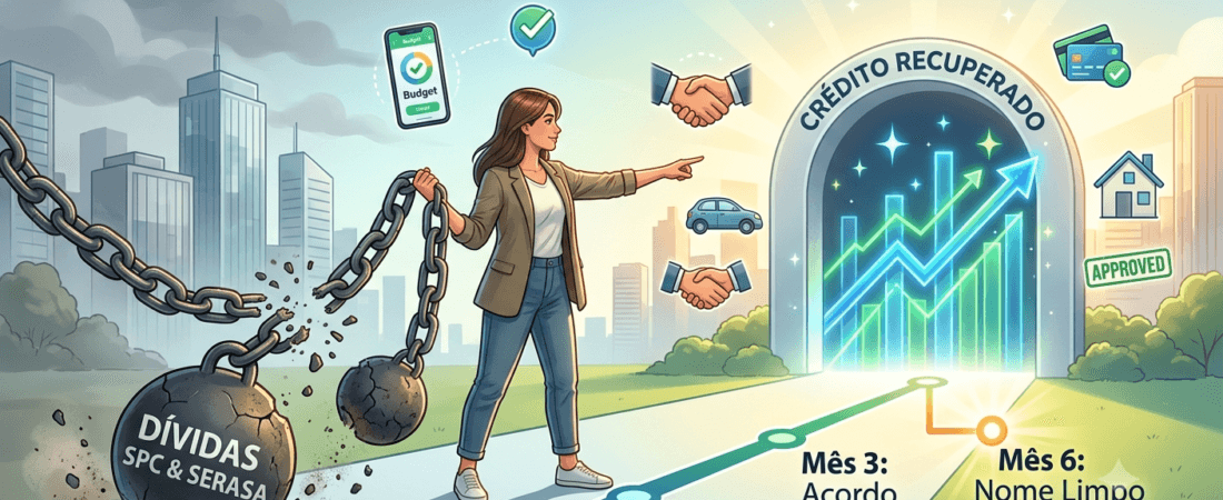 Como Negociar Dívidas no SPC e Serasa e Recuperar seu Crédito em até 6 Meses