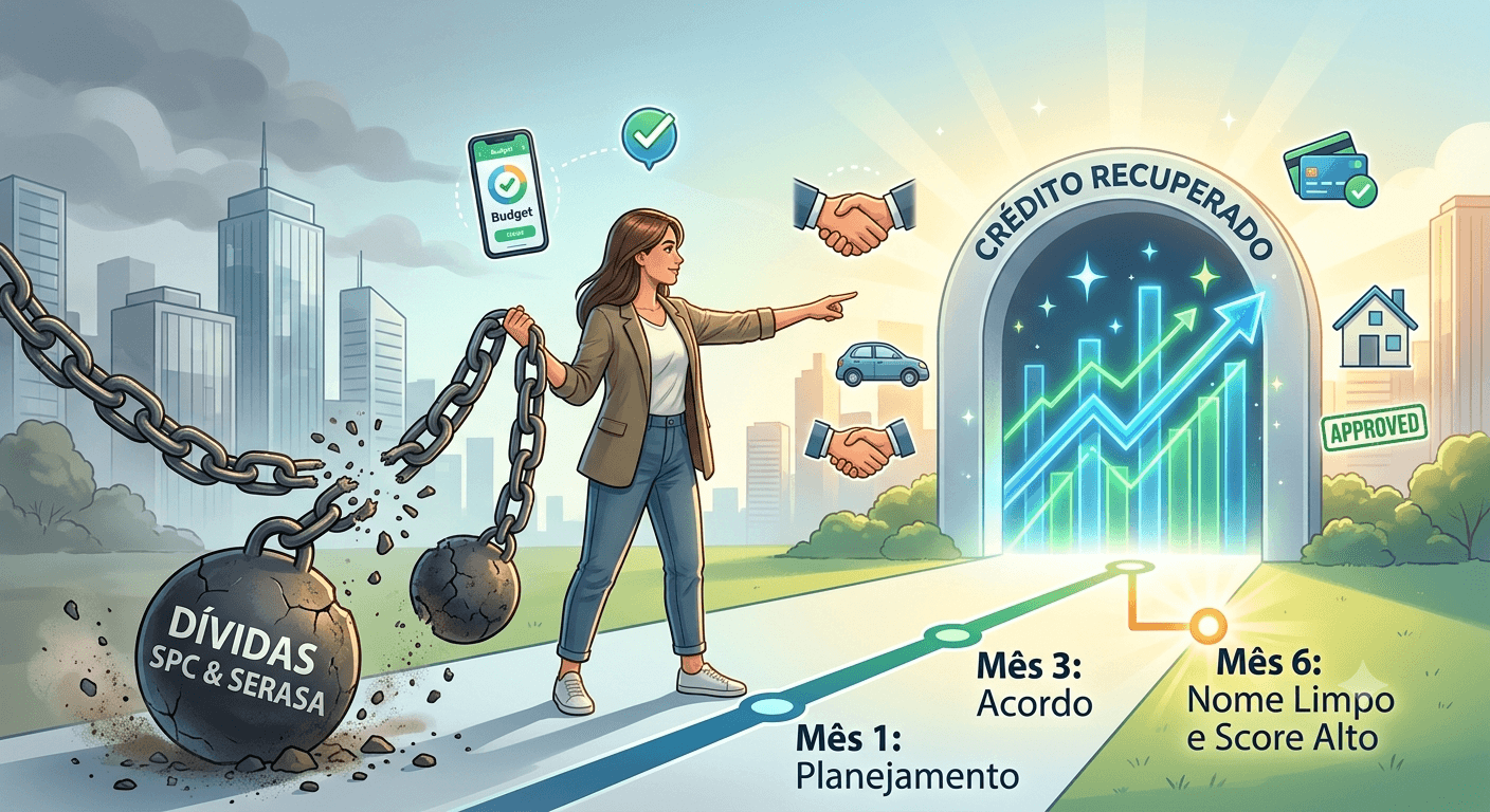 Como Negociar Dívidas no SPC e Serasa e Recuperar seu Crédito em até 6 Meses