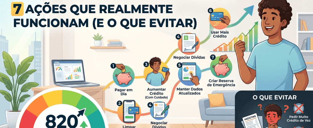 Como Aumentar o Score Serasa: 7 Ações que Realmente Funcionam (e o Que Evitar)