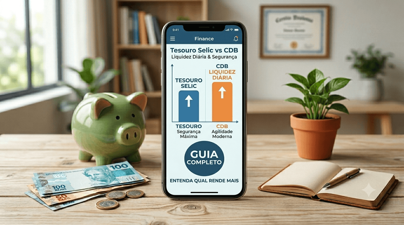 CDB ou Tesouro Direto: Qual Rende Mais para Iniciantes? Guia Completo