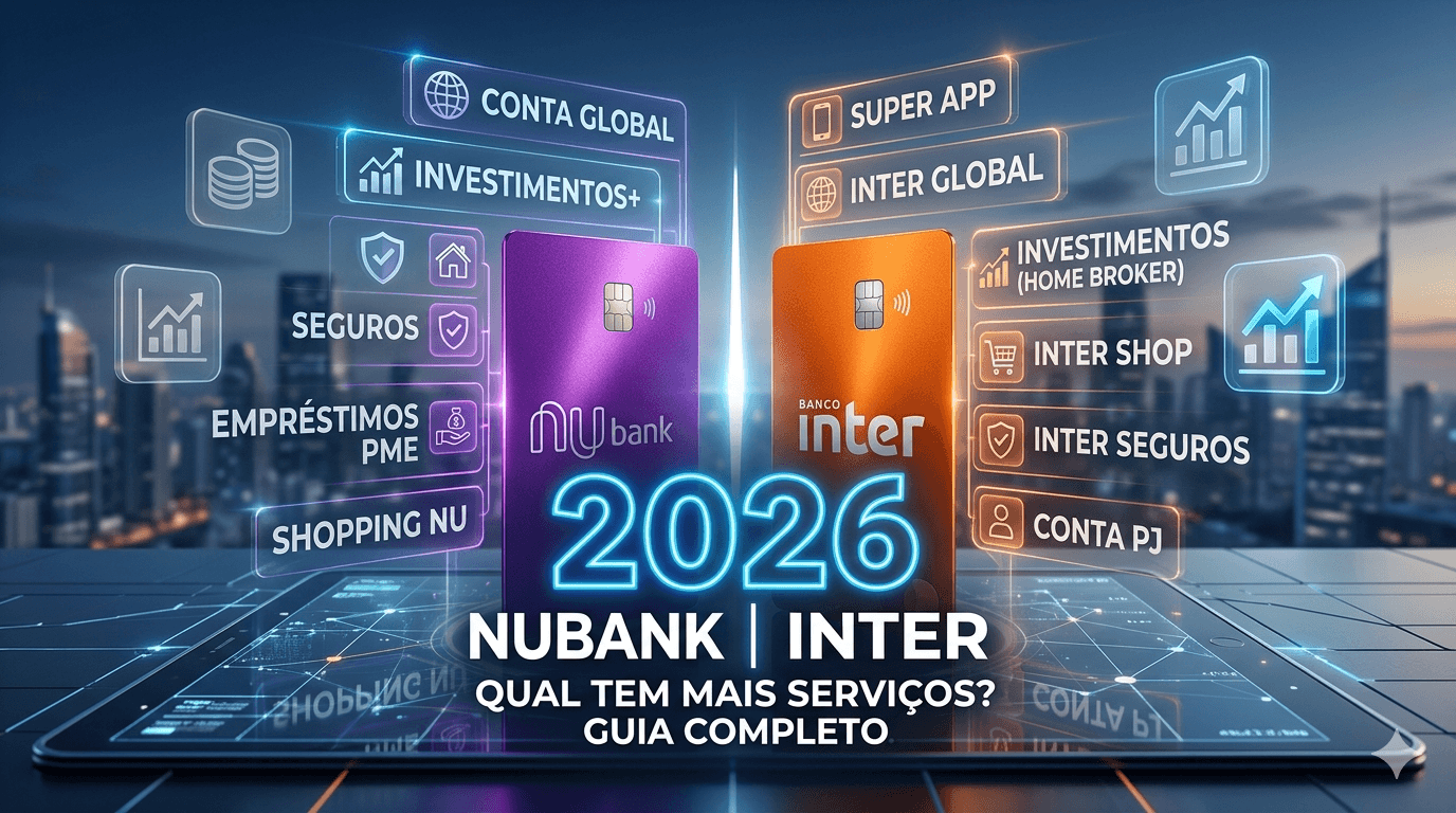 Nubank ou Inter: Qual Tem Mais Serviços em 2026? Guia Completo