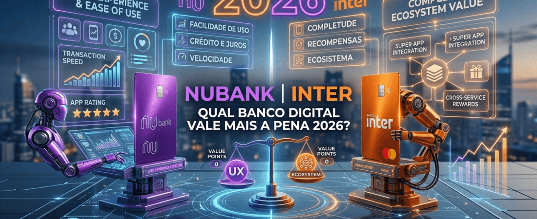 Nubank ou Inter: Qual Banco Digital Vale Mais a Pena em 2026?