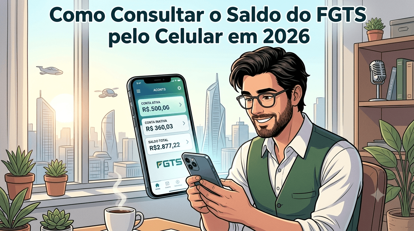 Como Consultar o Saldo do FGTS pelo Celular em 2026: Passo a Passo Completo