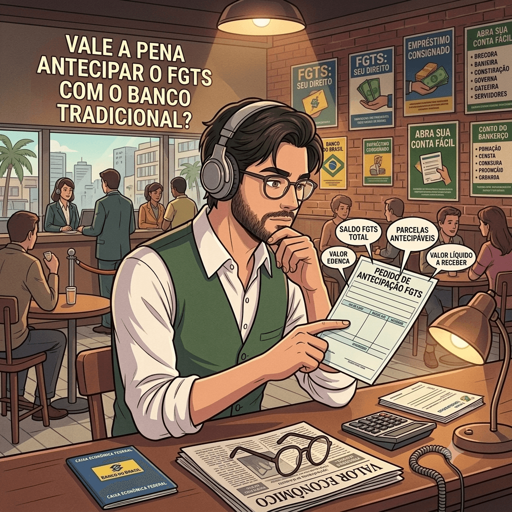 Antecipação do FGTS em Banco Tradicional Vale a Pena em 2026?