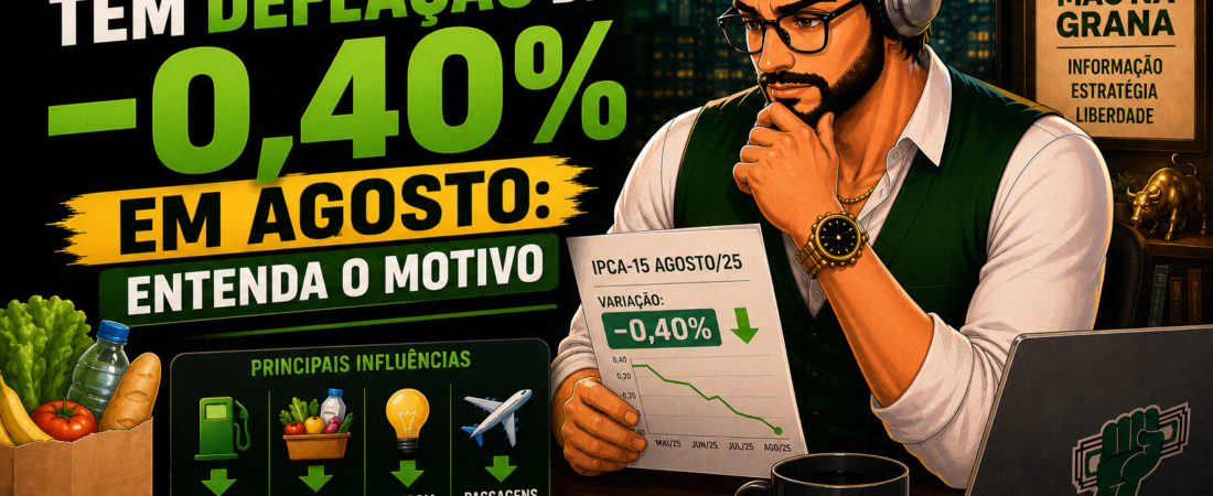 IPCA-15 Tem Deflação de -0,40% em Agosto: Entenda o Motivo