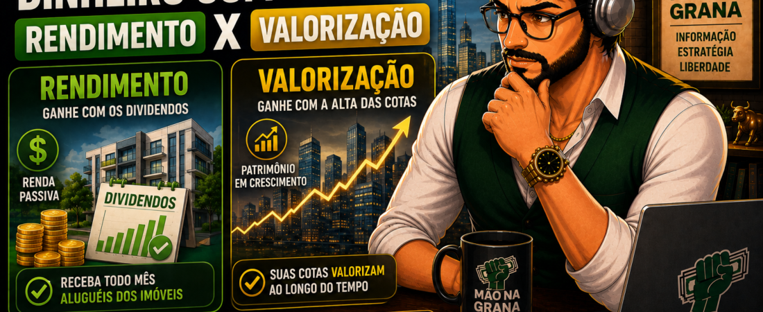 Como Ganhar Dinheiro com FIIs: Rendimento Mensal x Valorização da Cota