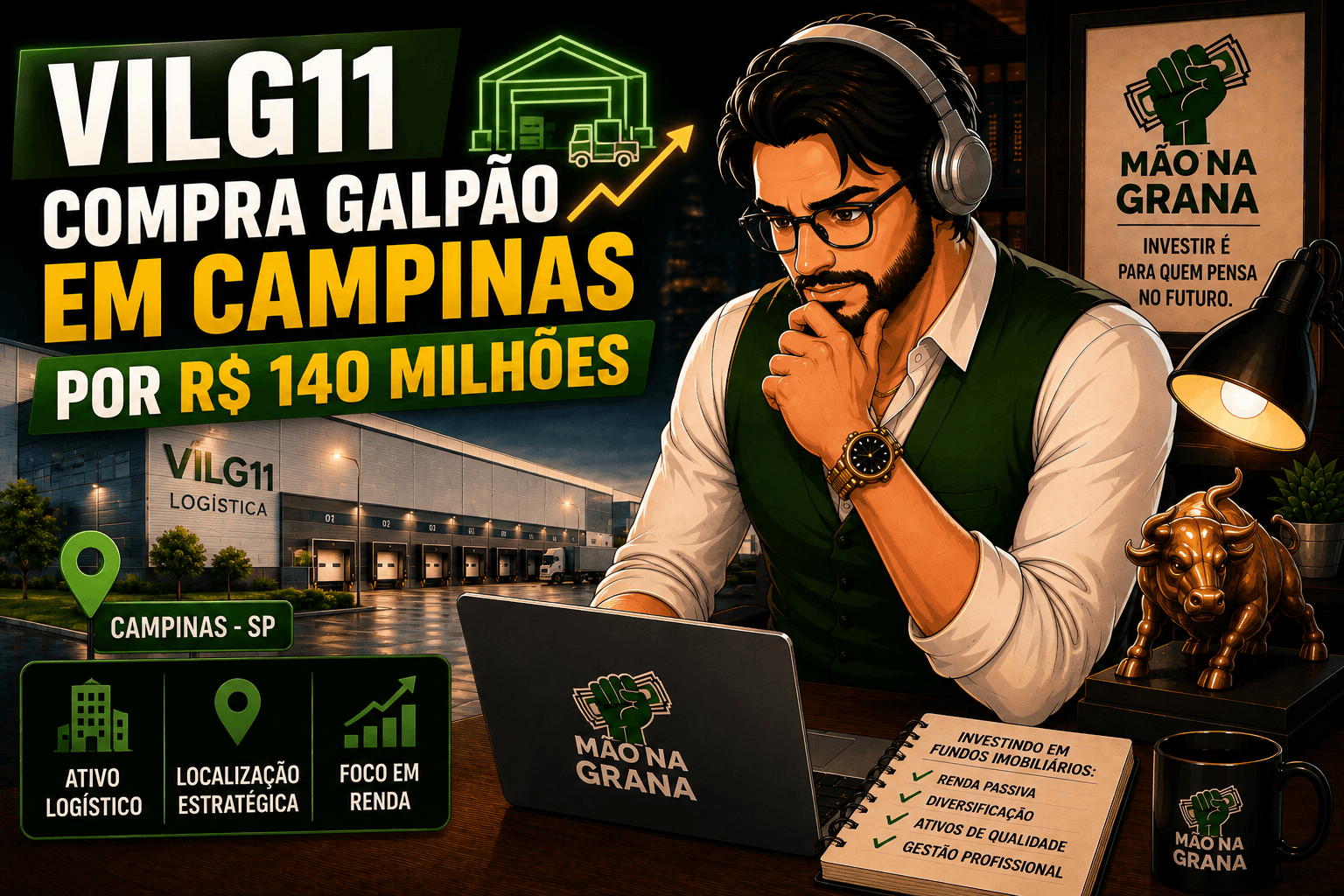 VILG11 Compra Galpão Logístico em Campinas por R$ 140 Milhões