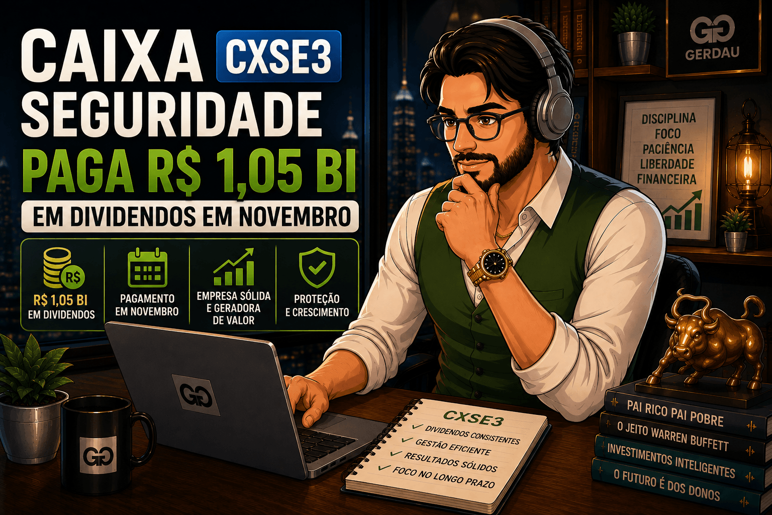 Caixa Seguridade (CXSE3) Lucra R$ 1,14 Bilhão no 2T26 e Vai Pagar R$ 1,05 Bilhão em Dividendos