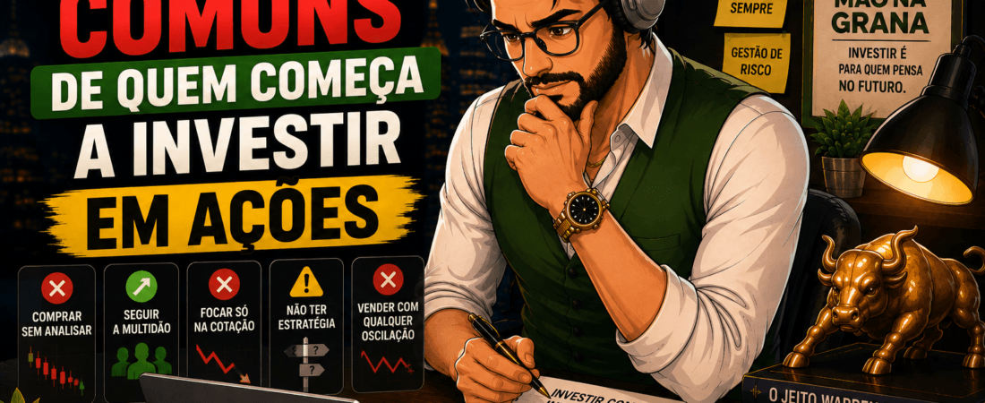 Erros Comuns de Quem Começa a Investir em Ações