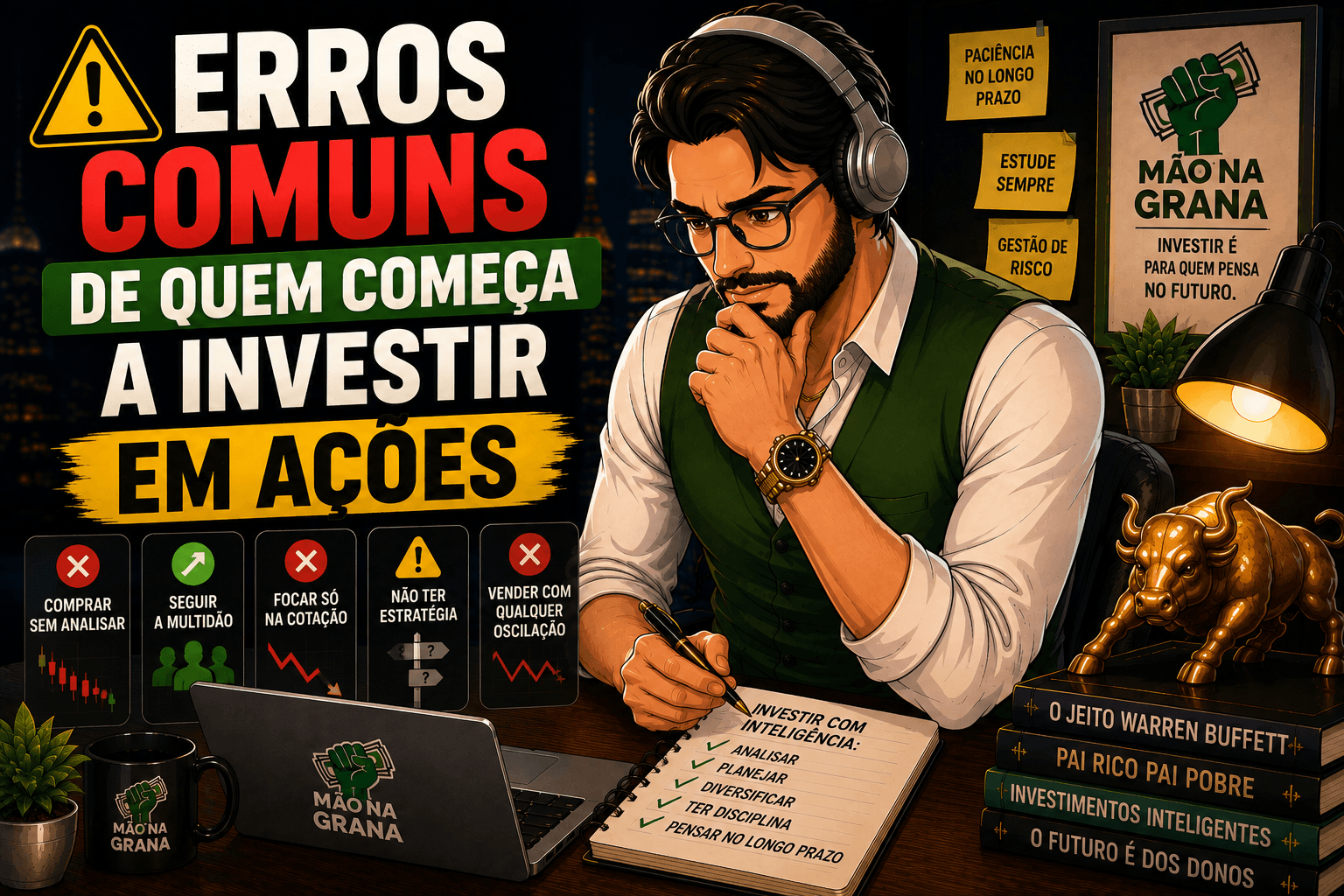 Erros Comuns de Quem Começa a Investir em Ações