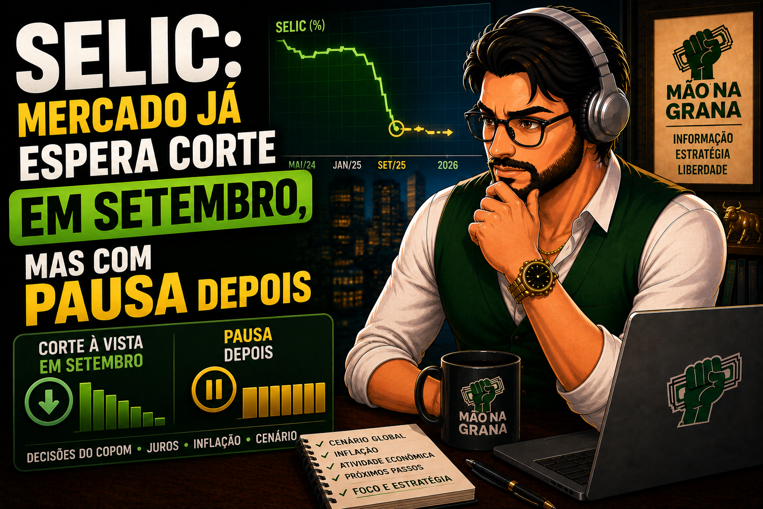 Selic: Mercado Já Espera Corte em Setembro, mas Com Pausa Depois