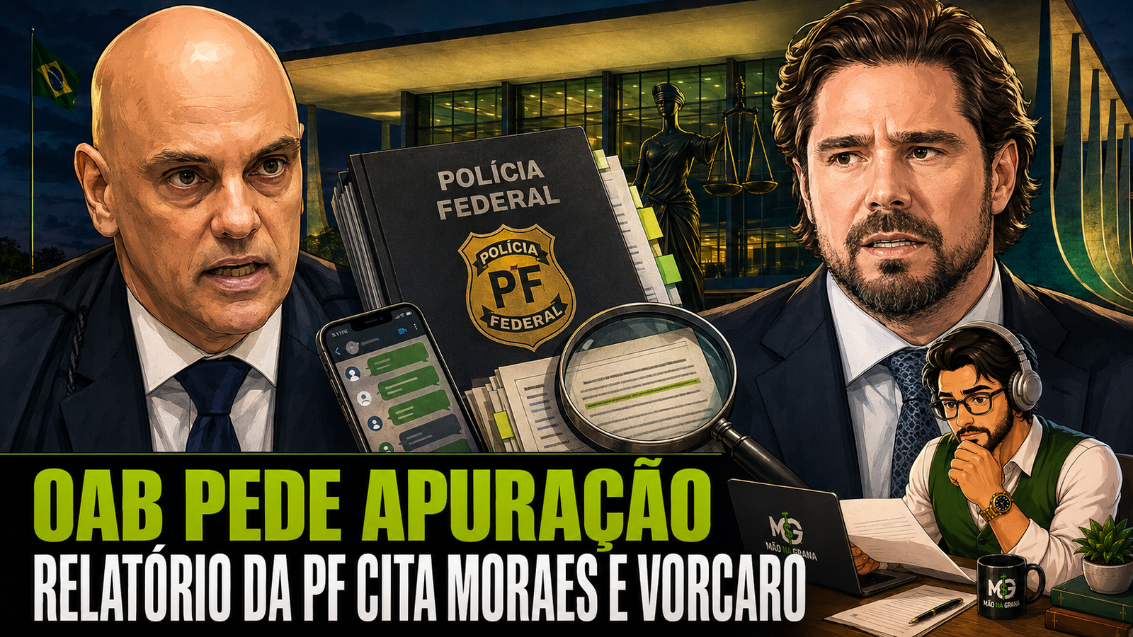 OAB Cobra Apuração Após Relatório da PF Citar Moraes e Vorcaro