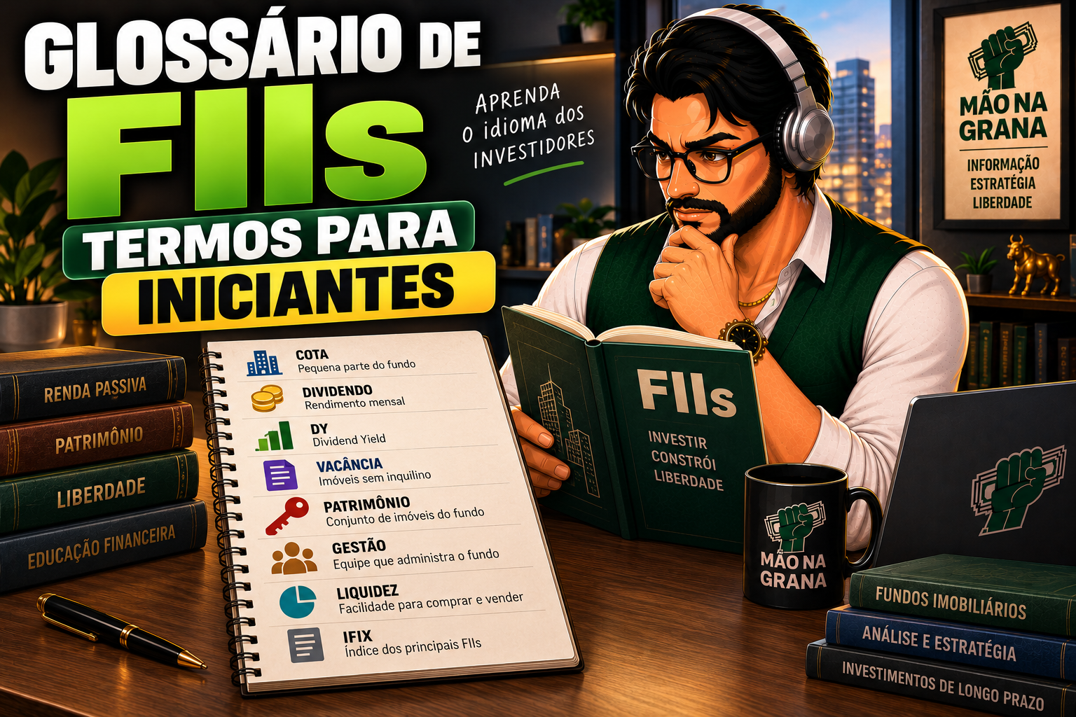 Glossário de FIIs: Cap Rate, ABL, IFIX e Outros Termos Explicados