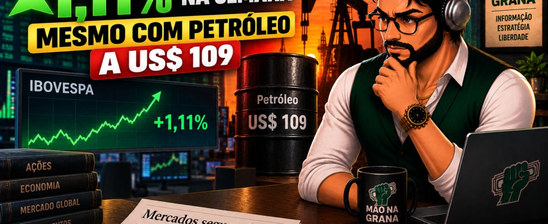Resumo Semanal: Ibovespa Sobe 1,11% Mesmo com Petróleo a US$ 109