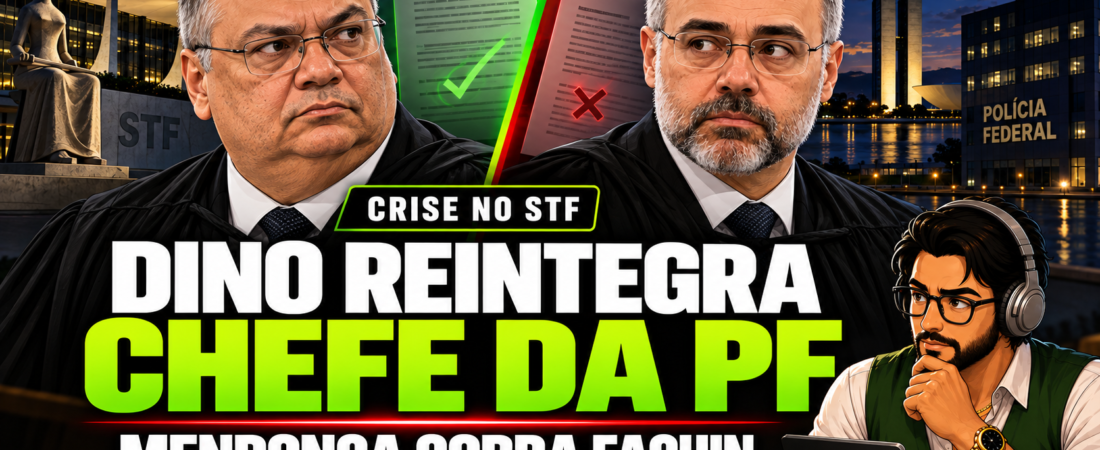 Flávio Dino Reintegra Chefe da PF e Mendonça Cobra Resposta de Fachin