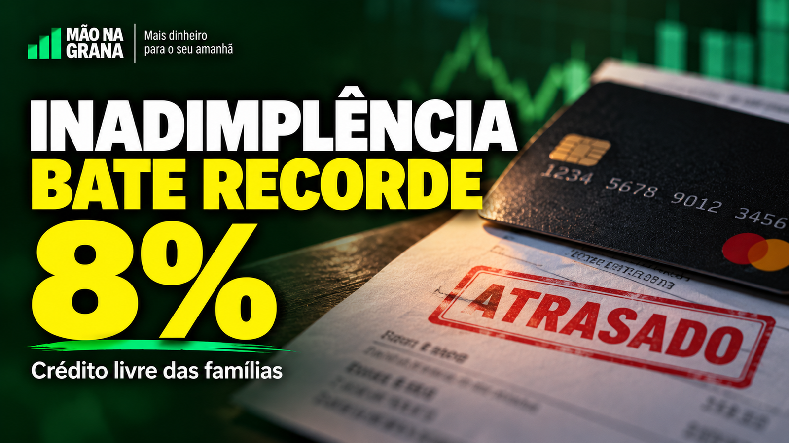Inadimplência das famílias bate recorde e chega a 8%, mostra BC
