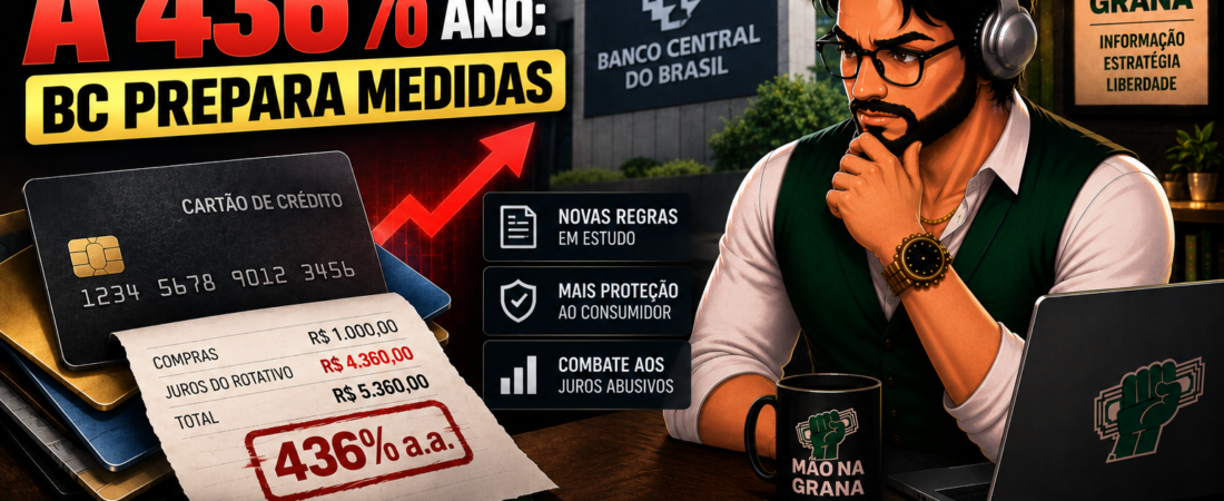 Juros do Cartão a 436% ao Ano: Banco Central Prepara Medidas Contra o Endividamento