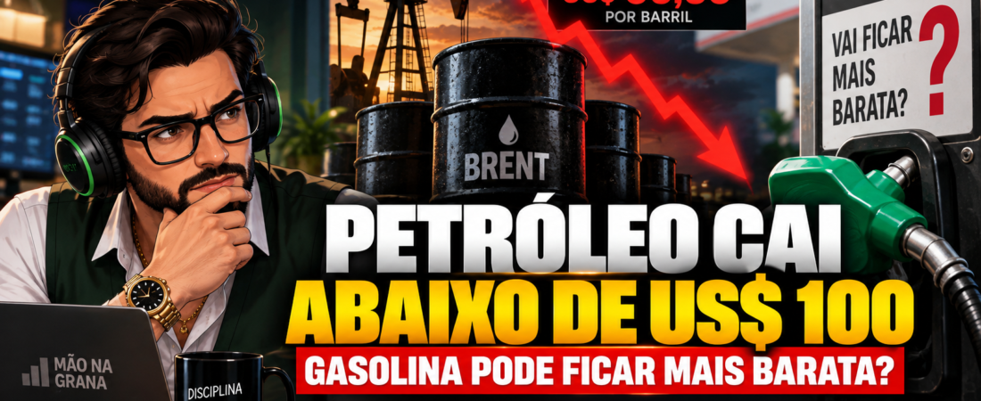 Petróleo cai abaixo de US$ 100: gasolina pode ficar mais barata?