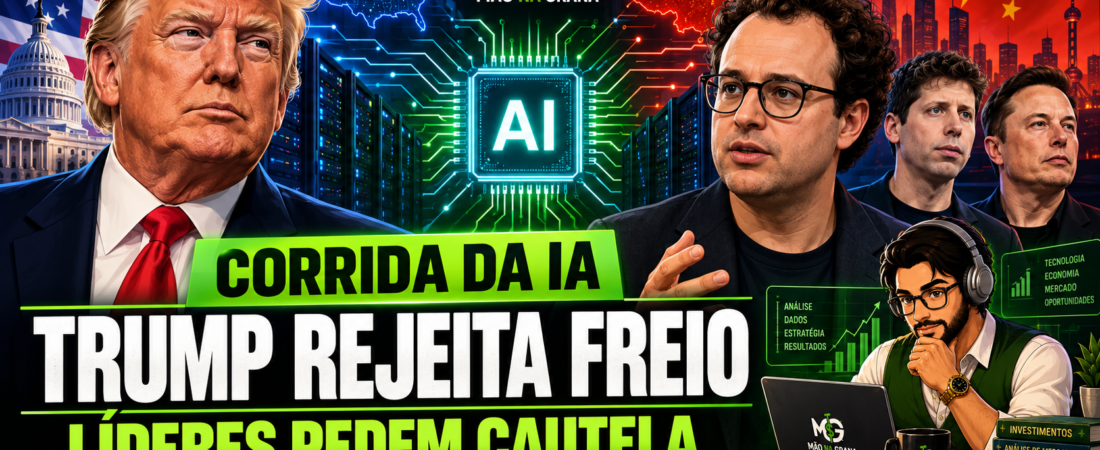 Trump rejeita freio na inteligência artificial enquanto líderes do setor pedem desaceleração