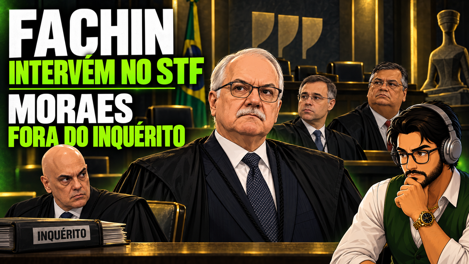 Fachin Tira Moraes do Inquérito e Suspende Decisões de Mendonça e Dino