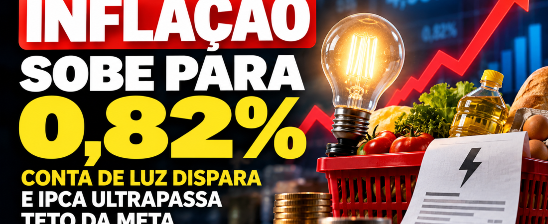 Inflação sobe 0,82% em setembro e ultrapassa teto da meta; conta de luz dispara