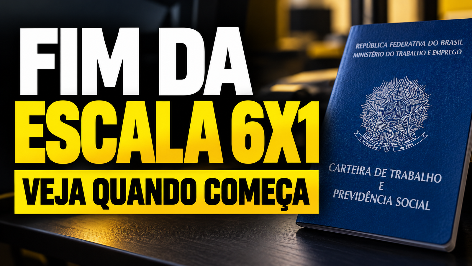 Fim da escala 6×1 é promulgado: veja quando começa e como ficará a jornada