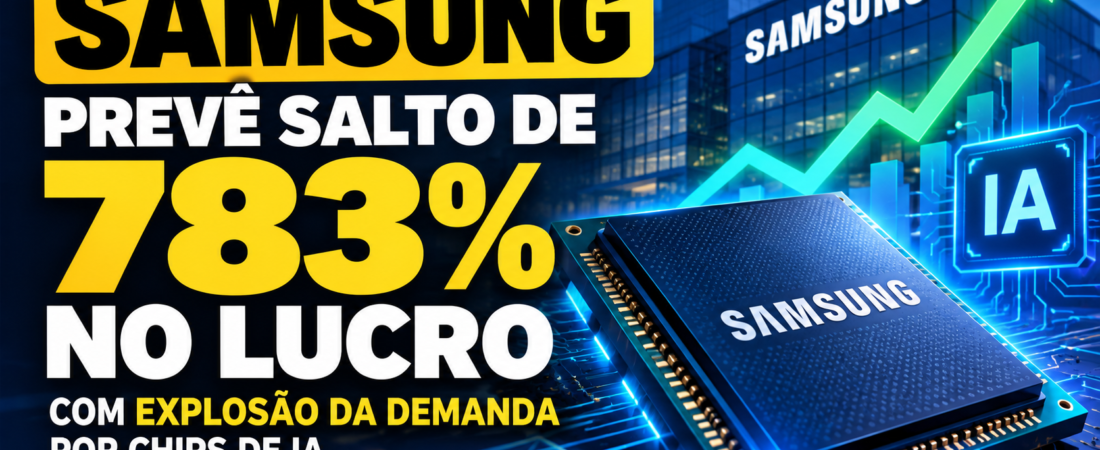 Samsung prevê salto de 783% no lucro com explosão da demanda por chips de IA